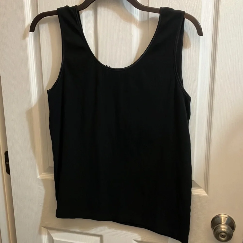 Cuddl Duds Black Sleeveless Shirt - XL - Picture 2 of 4